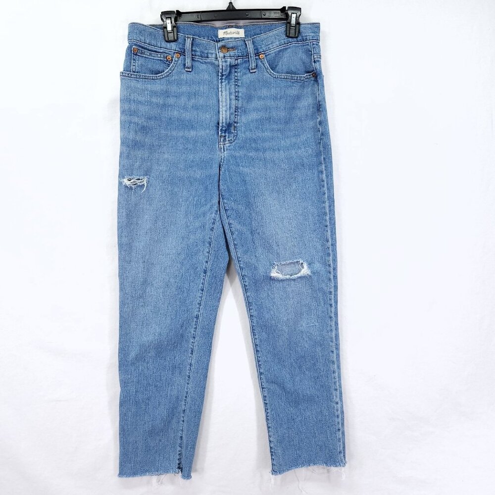 Madewell Womens Jeans Size 30 The Perfect Vintage Tapered Mom Distress